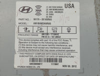 2013-2013 Hyundai Elantra Am Fm Cd Player Radio Receiver - Oemusedautoparts1.com