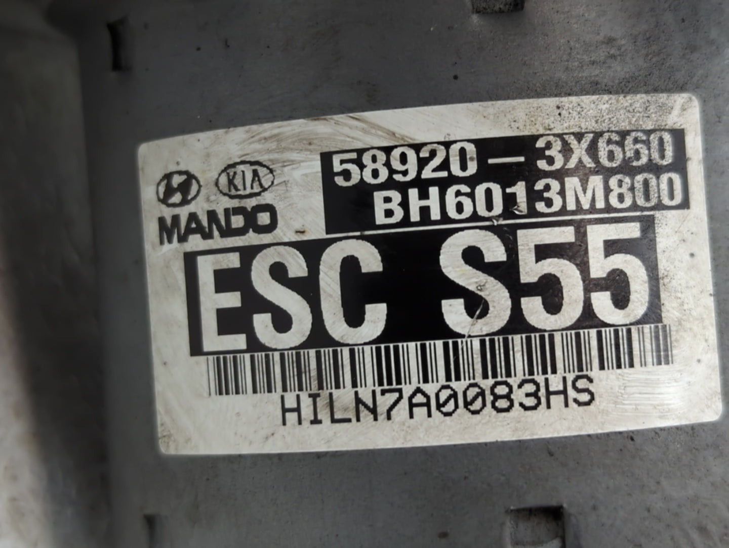 2013 Hyundai Elantra ABS Pump Control Module Replacement P/N:58920-3X660 Fits OEM Used Auto Parts - Oemusedautoparts1.com