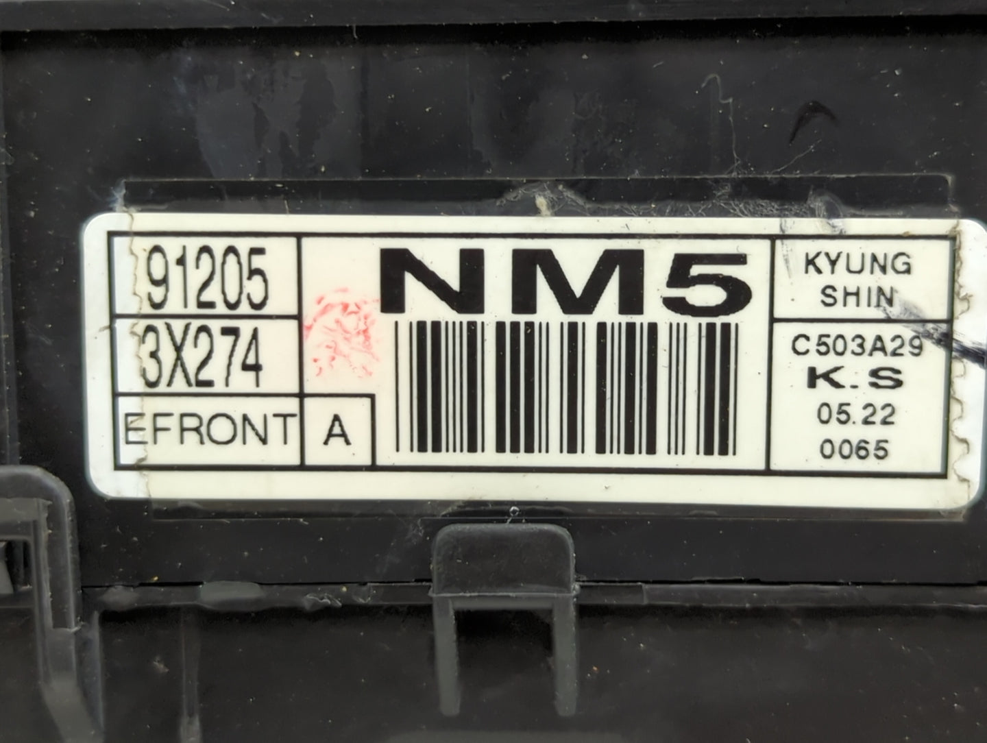 2011-2013 Hyundai Elantra Fusebox Fuse Box Panel Relay Module P/N:91205 3X274 Fits Fits 2011 2012 2013 OEM Used Auto Parts -
