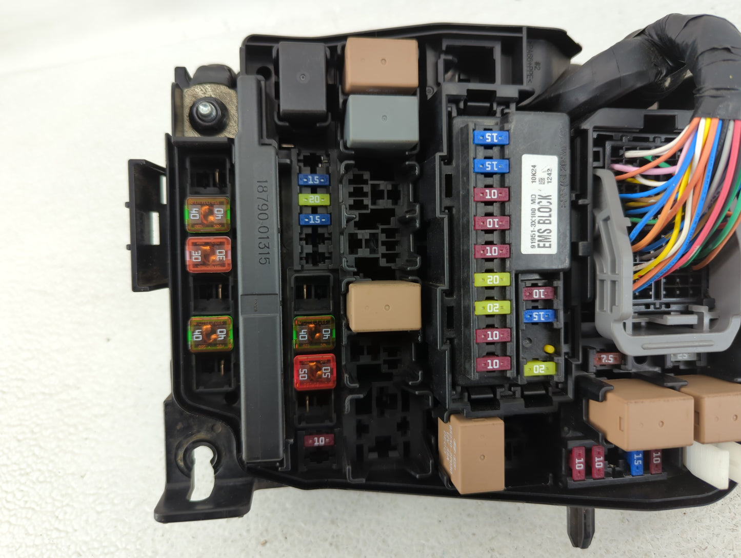 2011-2013 Hyundai Elantra Fusebox Fuse Box Panel Relay Module P/N:91950-3X711 Fits Fits 2011 2012 2013 OEM Used Auto Parts -