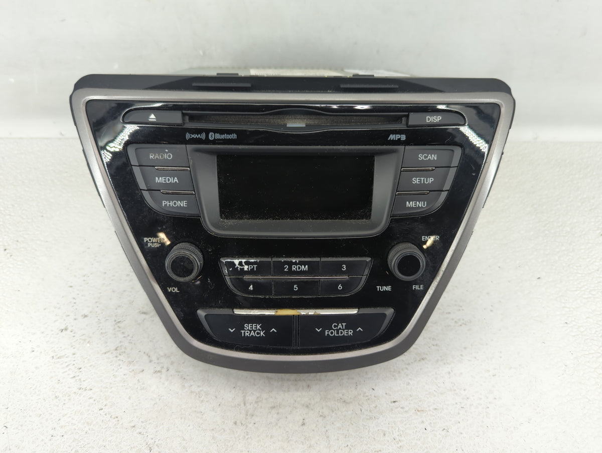2013-2013 Hyundai Elantra Am Fm Cd Player Radio Receiver 573009 - Oemusedautoparts1.com
