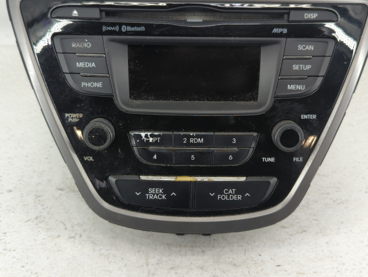 2013-2013 Hyundai Elantra Am Fm Cd Player Radio Receiver 573009 - Oemusedautoparts1.com