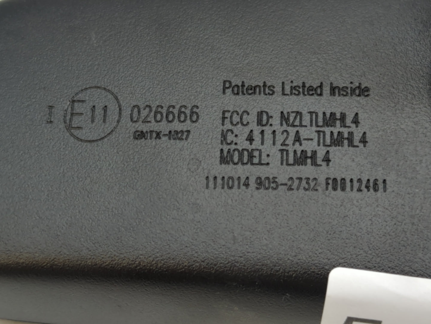 2013 Hyundai Elantra Interior Rear View Mirror Replacement OEM P/N:4112A-TLMHL4 IE11026666 Fits OEM Used Auto Parts - Oemuse