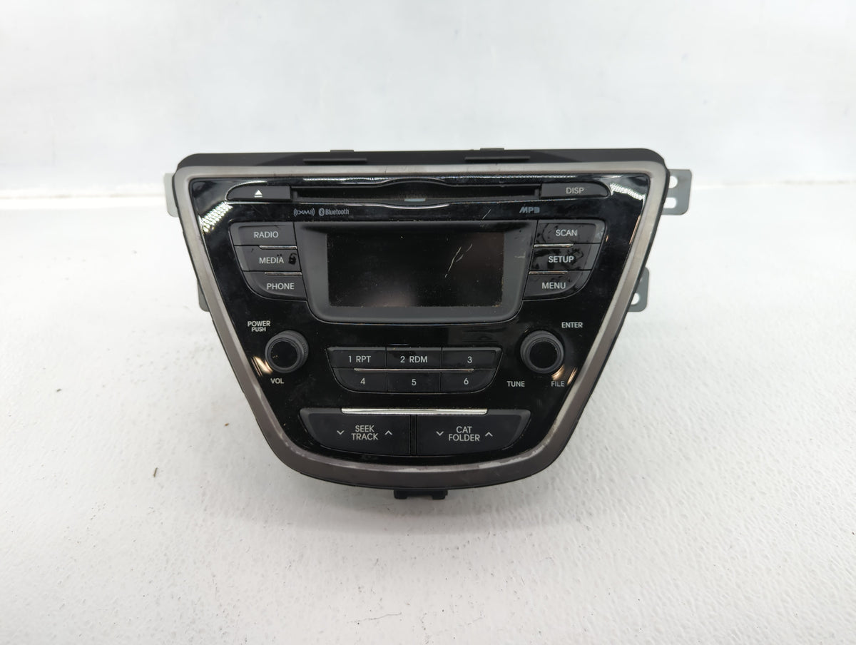 2013-2013 Hyundai Elantra Am Fm Cd Player Radio Receiver 583224 - Oemusedautoparts1.com