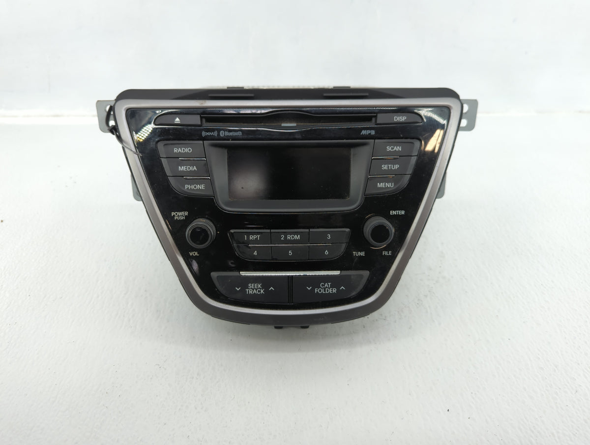 2013-2013 Hyundai Elantra Am Fm Cd Player Radio Receiver 583698 - Oemusedautoparts1.com