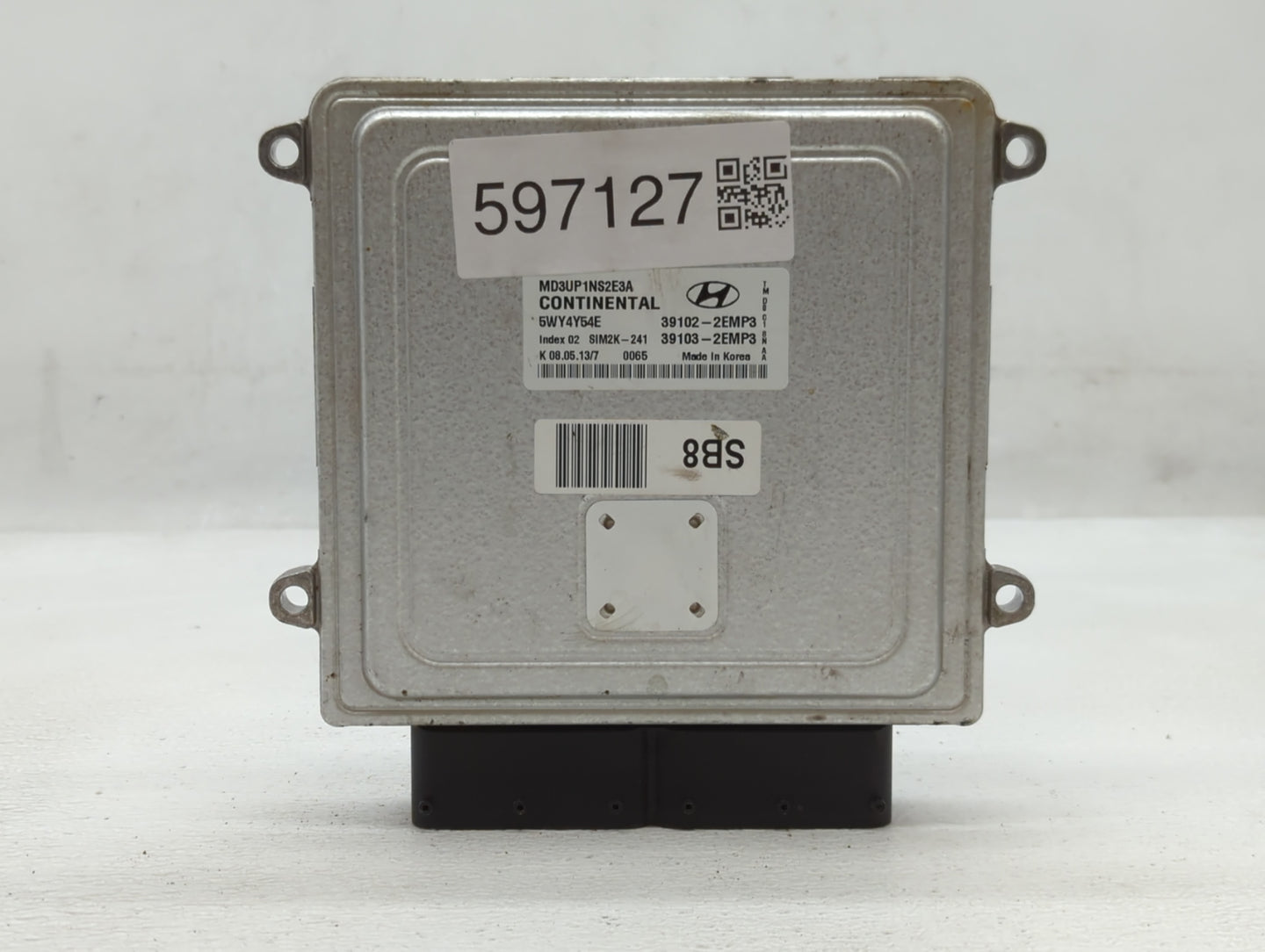 2011-2013 Hyundai Elantra PCM Engine Control Computer ECU ECM PCU OEM P/N:39103-2EMP3 39102-2EMP3 Fits Fits 2011 2012 2013 O