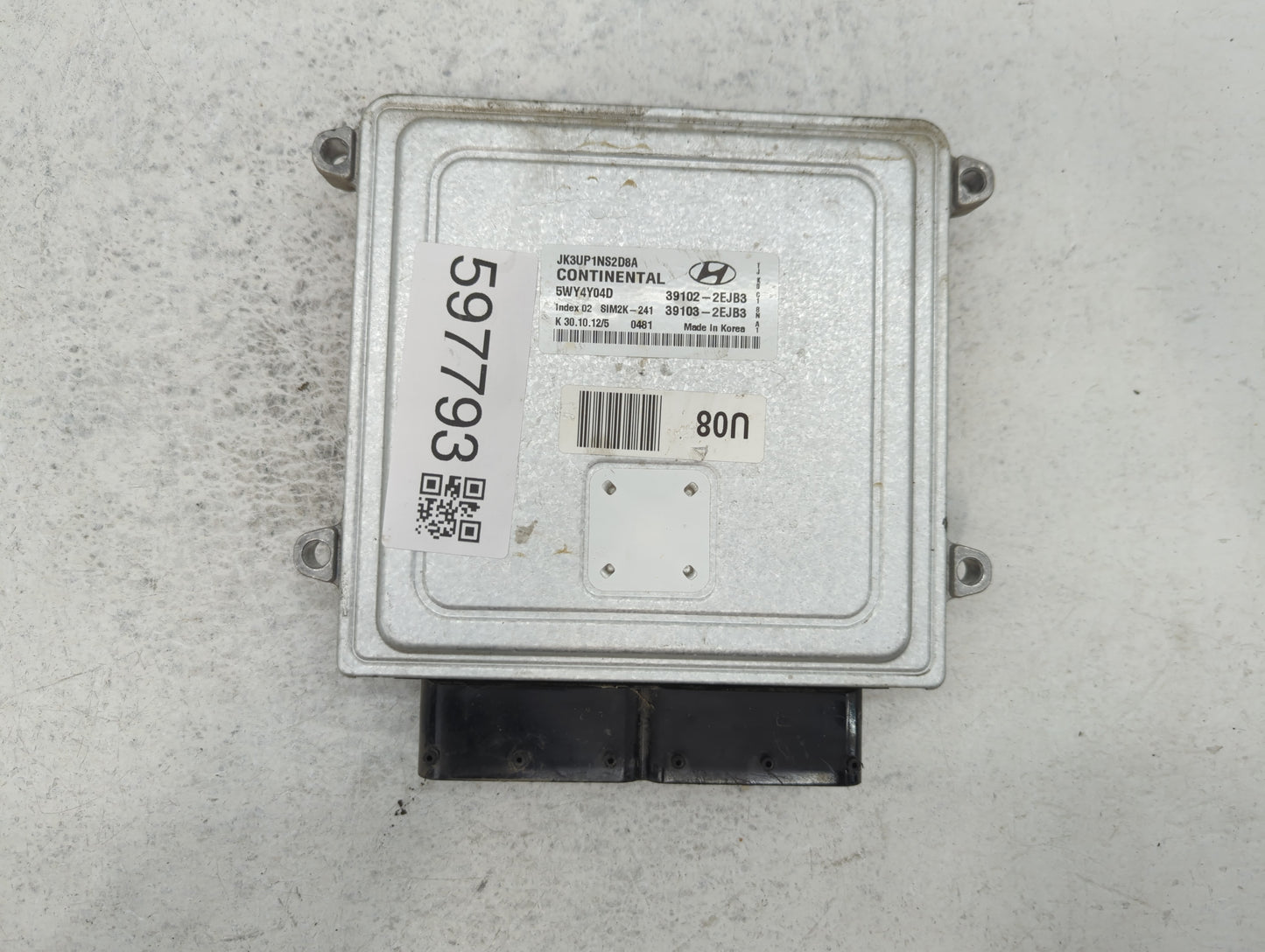 2013 Hyundai Elantra PCM Engine Control Computer ECU ECM PCU OEM P/N:39103-2EJB3 39102-2EJB3 Fits OEM Used Auto Parts - Oemu