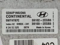 2013 Hyundai Elantra PCM Engine Control Computer ECU ECM PCU OEM P/N:39102-2EGB3 Fits OEM Used Auto Parts - Oemusedautoparts