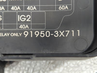 2011-2013 Hyundai Elantra Fusebox Fuse Box Panel Relay Module P/N:91950-3X711 Fits Fits 2011 2012 2013 OEM Used Auto Parts -