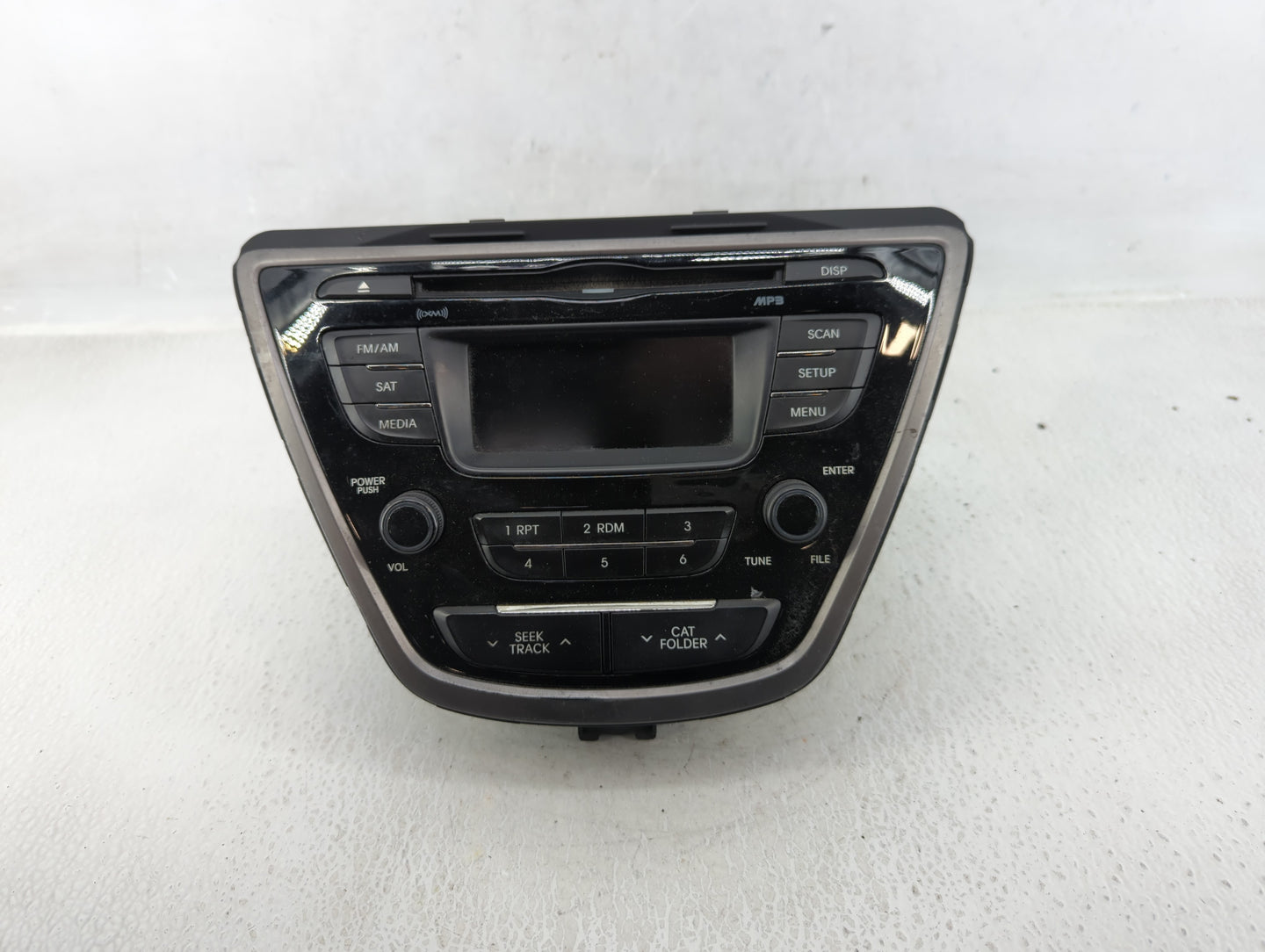 2013 Hyundai Elantra Radio AM FM Cd Player Receiver Replacement P/N:96170-3X165RA5 Fits OEM Used Auto Parts - Oemusedautopar