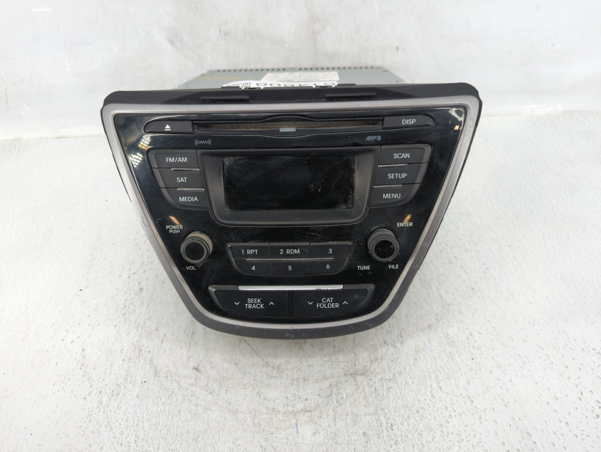 2011-2013 Hyundai Elantra Am Fm Cd Player Radio Receiver 614808 - Oemusedautoparts1.com