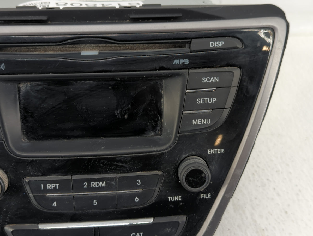 2011-2013 Hyundai Elantra Am Fm Cd Player Radio Receiver 614808 - Oemusedautoparts1.com