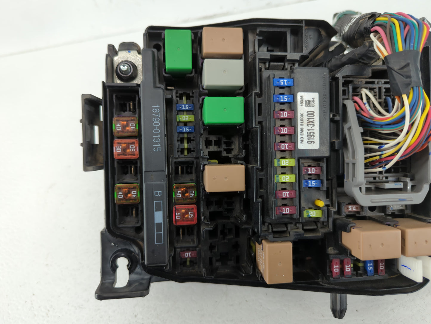 2011-2013 Hyundai Elantra Fusebox Fuse Box Panel Relay Module P/N:91950-3X711 Fits Fits 2011 2012 2013 OEM Used Auto Parts -