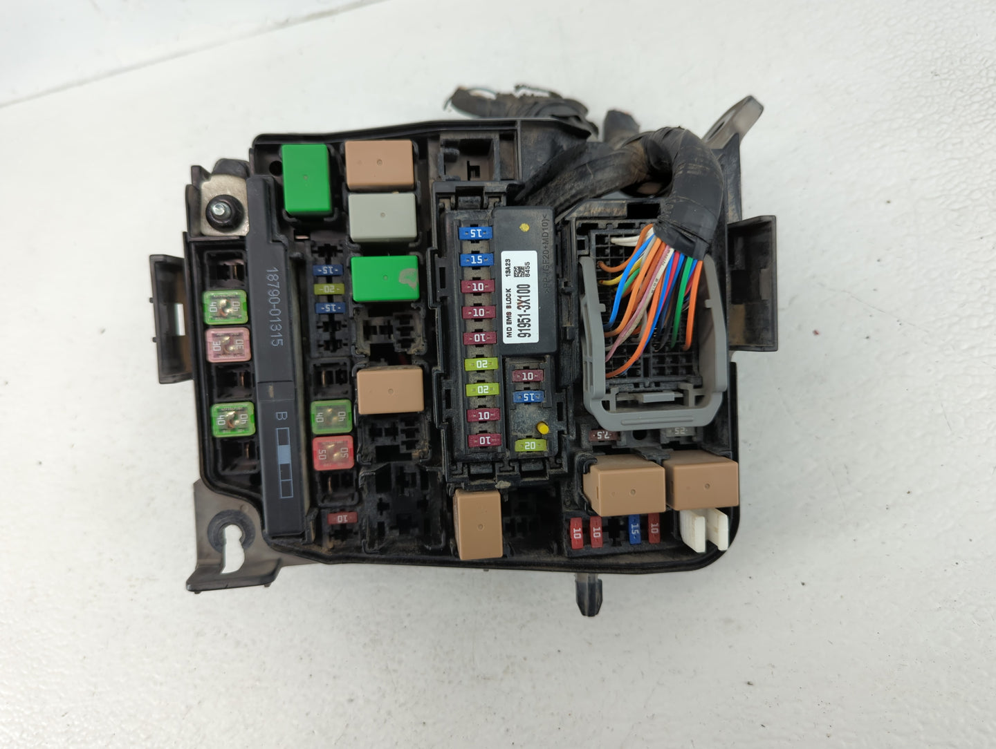 2011-2013 Hyundai Elantra Fusebox Fuse Box Panel Relay Module P/N:91205 3X094 Fits Fits 2011 2012 2013 OEM Used Auto Parts -