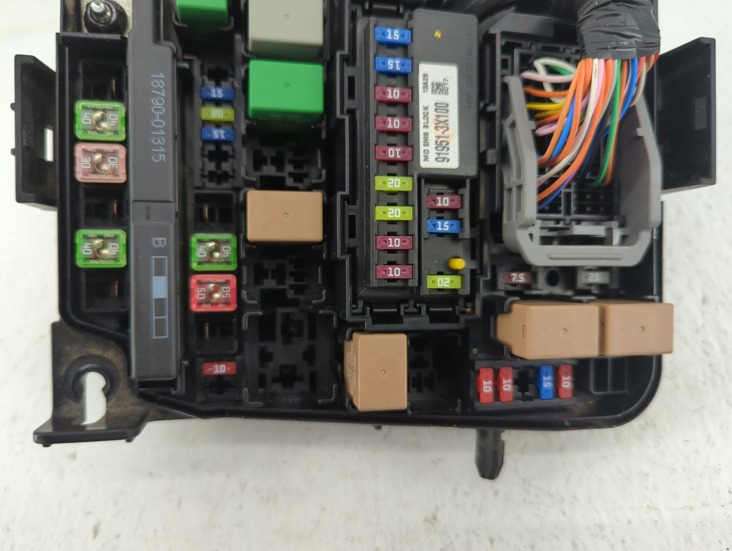 2011-2013 Hyundai Elantra Fusebox Fuse Box Panel Relay Module P/N:91205 3X214 Fits Fits 2011 2012 2013 OEM Used Auto Parts -