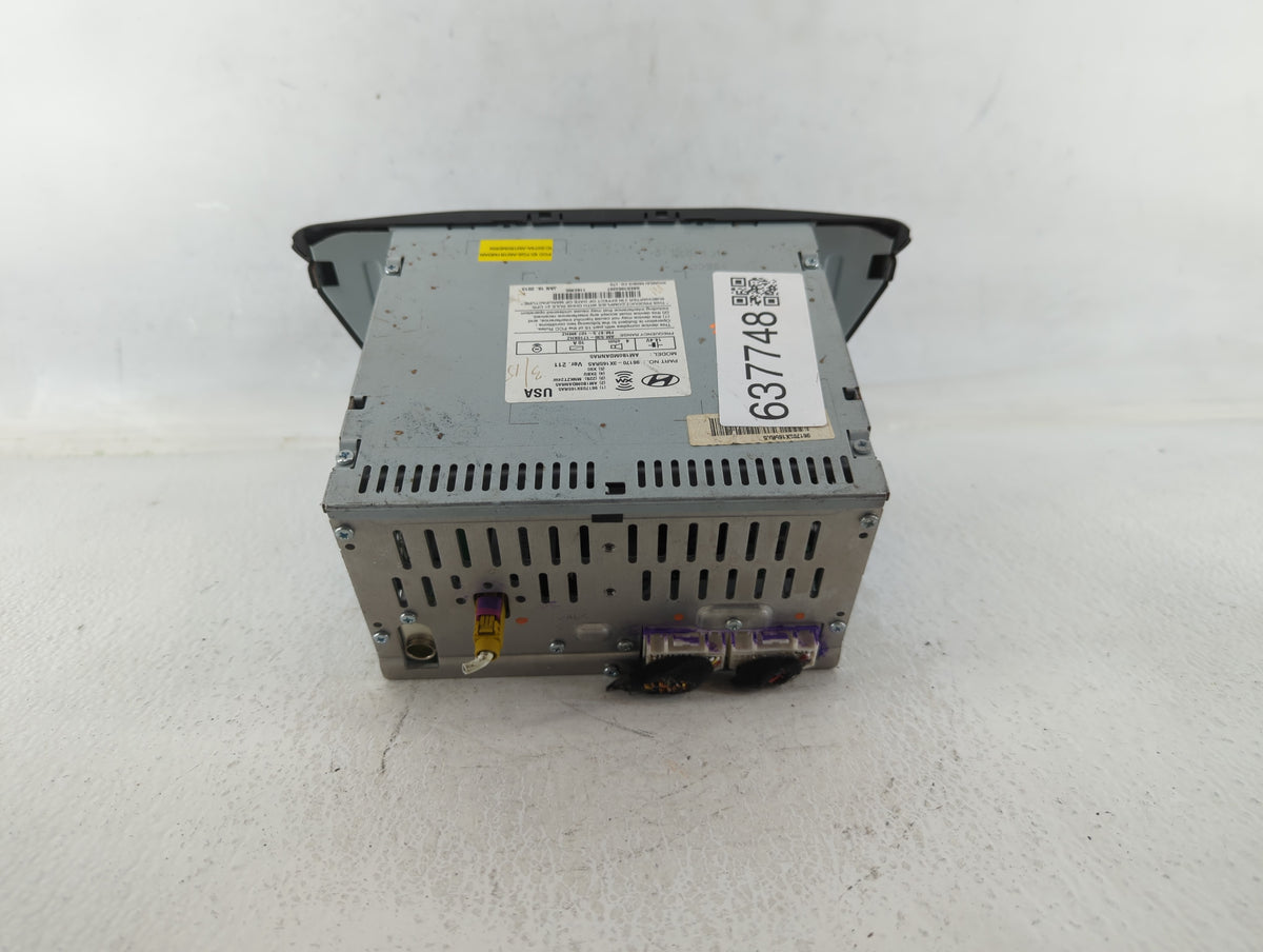 2013-2013 Hyundai Elantra Am Fm Cd Player Radio Receiver 637748 - Oemusedautoparts1.com