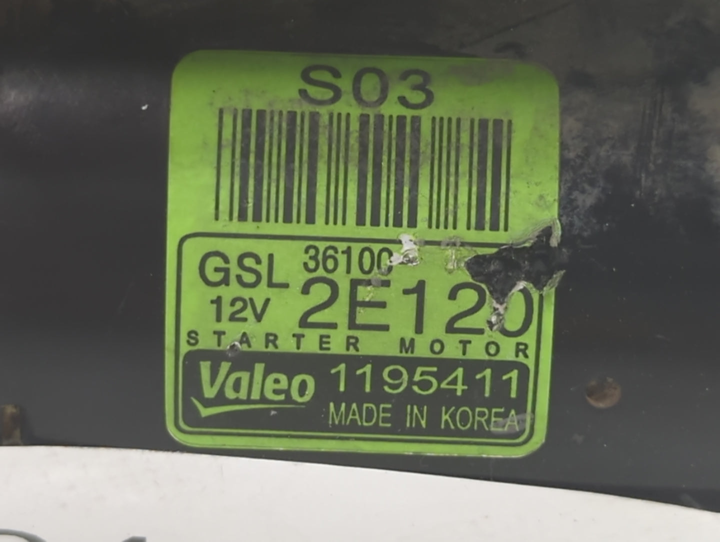 2013-2014 Hyundai Elantra Car Starter Motor Solenoid OEM P/N:36100 2E120 Fits Fits 2012 2013 2014 2015 2016 OEM Used Auto Pa