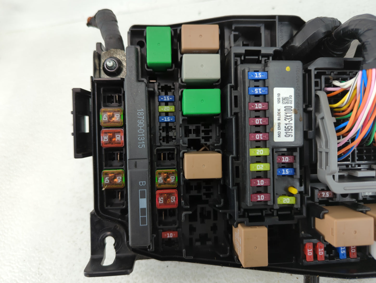 2011-2013 Hyundai Elantra Fusebox Fuse Box Panel Relay Module P/N:91205 3X214 Fits Fits 2011 2012 2013 OEM Used Auto Parts -
