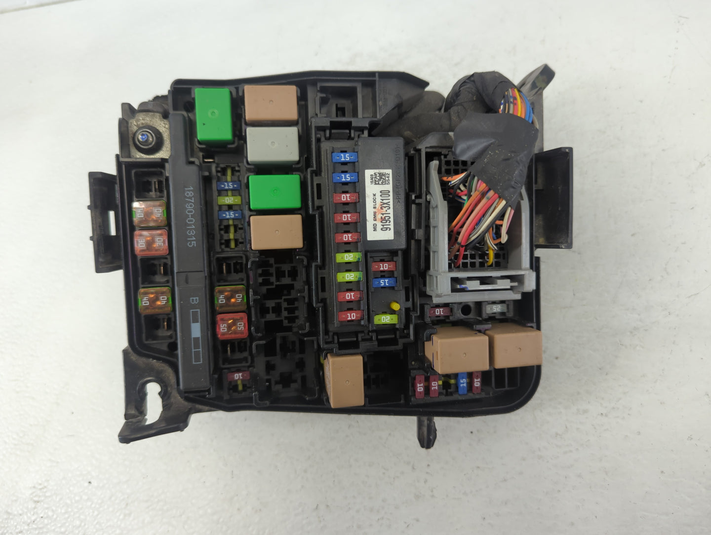 2011-2013 Hyundai Elantra Fusebox Fuse Box Panel Relay Module P/N:91951-3X100 Fits Fits 2011 2012 2013 OEM Used Auto Parts -