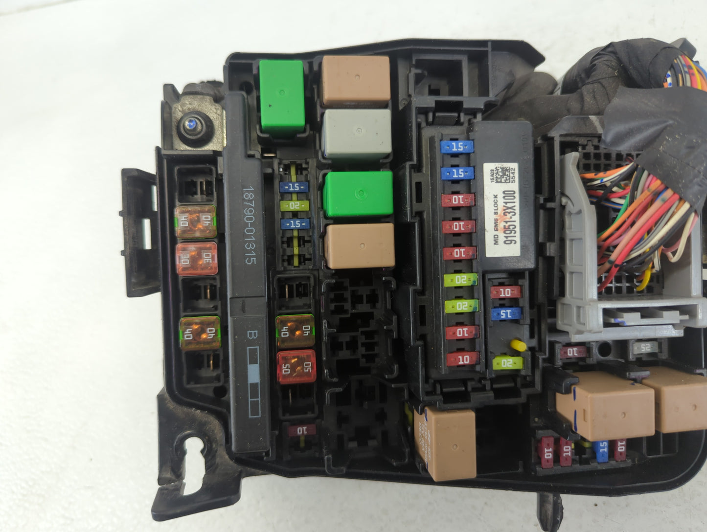 2011-2013 Hyundai Elantra Fusebox Fuse Box Panel Relay Module P/N:91951-3X100 Fits Fits 2011 2012 2013 OEM Used Auto Parts -