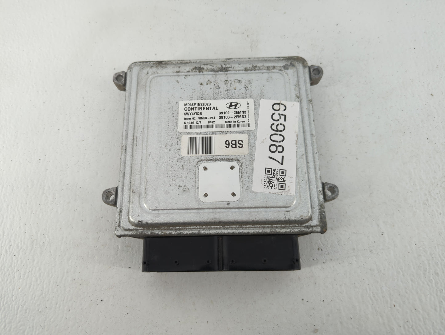 2011-2013 Hyundai Elantra PCM Engine Control Computer ECU ECM PCU OEM P/N:39103-2EMN3 39102-2EMN3 Fits Fits 2011 2012 2013 O