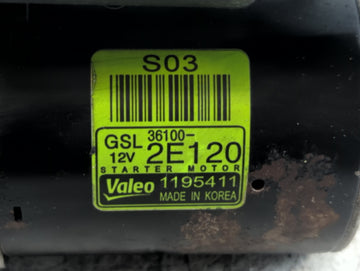 2011-2014 Hyundai Elantra Car Starter Motor Solenoid OEM P/N:1195411 36100-2E120 Fits Fits 2011 2012 2013 2014 OEM Used Auto Parts