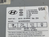 2013-2013 Hyundai Elantra Am Fm Cd Player Radio Receiver - Oemusedautoparts1.com