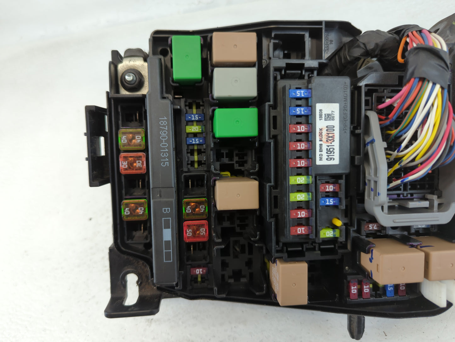 2011-2013 Hyundai Elantra Fusebox Fuse Box Panel Relay Module P/N:91950-3X510 Fits Fits 2011 2012 2013 OEM Used Auto Parts -