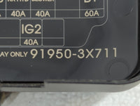 2011-2013 Hyundai Elantra Fusebox Fuse Box Panel Relay Module P/N:91950-3X711 Fits Fits 2011 2012 2013 OEM Used Auto Parts -