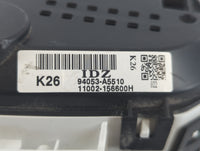 2013 Hyundai Elantra Instrument Cluster Speedometer Gauges P/N:94053-A5510 Fits OEM Used Auto Parts - Oemusedautoparts1.com