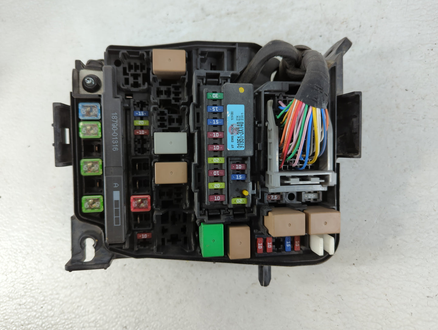 2011-2013 Hyundai Elantra Fusebox Fuse Box Panel Relay Module P/N:91238A5032 Fits Fits 2011 2012 2013 OEM Used Auto Parts - 
