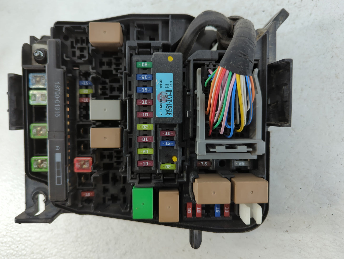 2011-2013 Hyundai Elantra Fusebox Fuse Box Panel Relay Module P/N:91238A5032 Fits Fits 2011 2012 2013 OEM Used Auto Parts - 