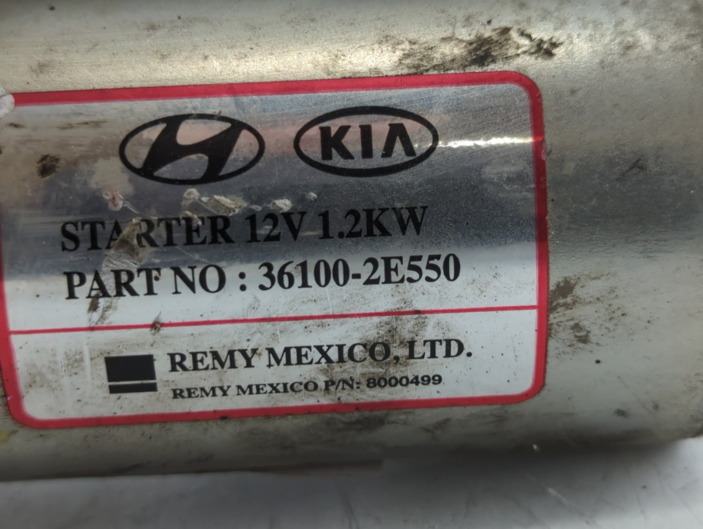 2011-2014 Hyundai Elantra Car Starter Motor Solenoid OEM P/N:36100-2E550 Fits Fits 2011 2012 2013 2014 OEM Used Auto Parts -