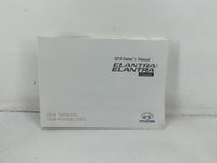 2013 Hyundai Elantra Owners Manual Book Guide P/N:A3X0-EU25D OEM Used Auto Parts - Oemusedautoparts1.com