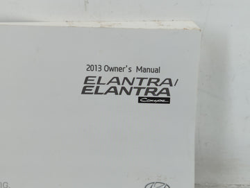 2013 Hyundai Elantra Owners Manual Book Guide P/N:A3X0-EU25D OEM Used Auto Parts