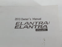 2013 Hyundai Elantra Owners Manual Book Guide P/N:A3X0-EC32G OEM Used Auto Parts - Oemusedautoparts1.com