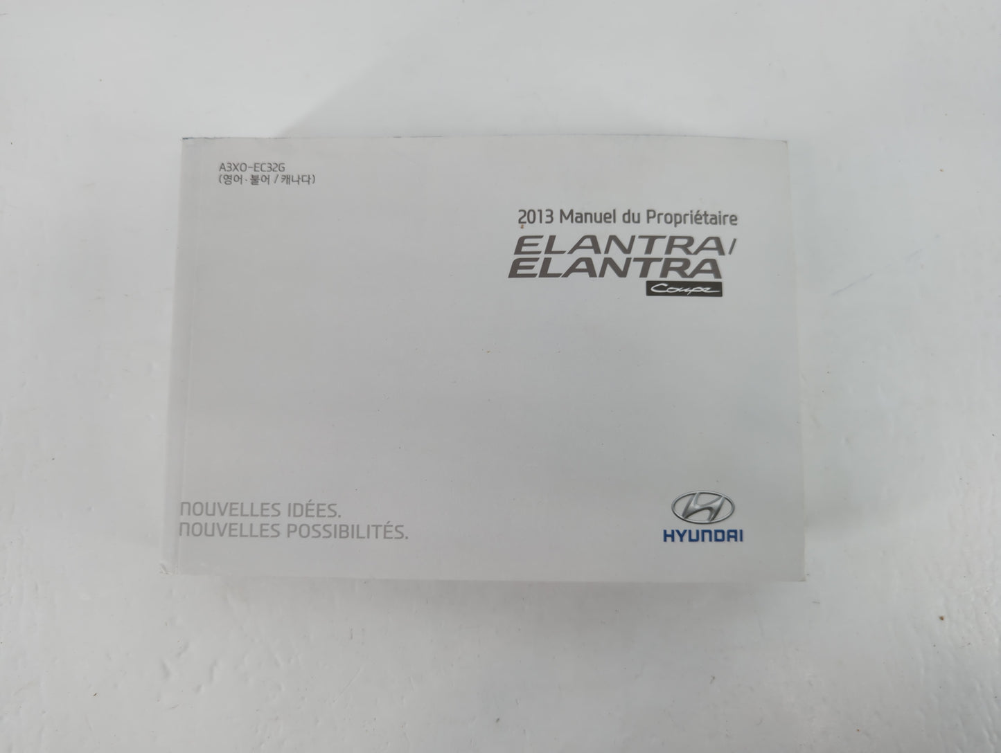 2013 Hyundai Elantra Owners Manual Book Guide P/N:A3X0-EC32G OEM Used Auto Parts - Oemusedautoparts1.com