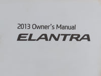 2013 Hyundai Elantra Owners Manual Book Guide P/N:A3Y0-EC28D OEM Used Auto Parts - Oemusedautoparts1.com