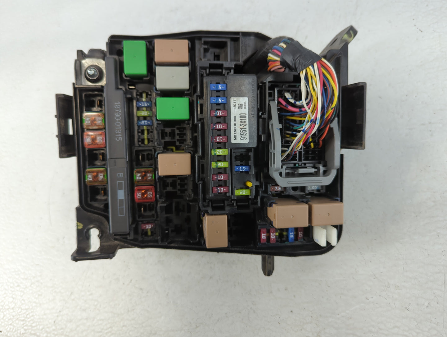 2011-2013 Hyundai Elantra Fusebox Fuse Box Panel Relay Module P/N:91950-3X711 Fits Fits 2011 2012 2013 OEM Used Auto Parts -