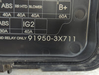 2011-2013 Hyundai Elantra Fusebox Fuse Box Panel Relay Module P/N:91950-3X711 Fits Fits 2011 2012 2013 OEM Used Auto Parts -