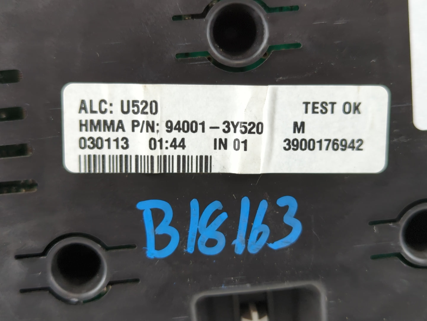2013 Hyundai Elantra Instrument Cluster Speedometer Gauges P/N:94001-3Y520 Fits OEM Used Auto Parts - Oemusedautoparts1.com