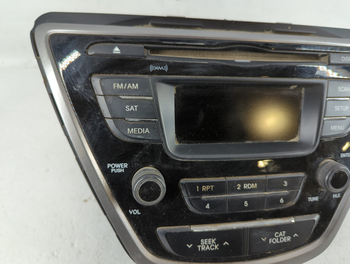 2013-2013 Hyundai Elantra Am Fm Cd Player Radio Receiver 727027 - Oemusedautoparts1.com