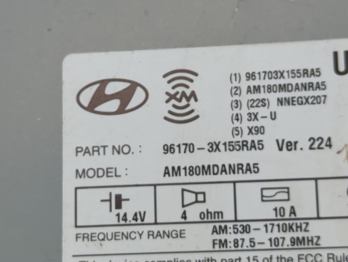 2011-2013 Hyundai Elantra Am Fm Cd Player Radio Receiver 738033 - Oemusedautoparts1.com