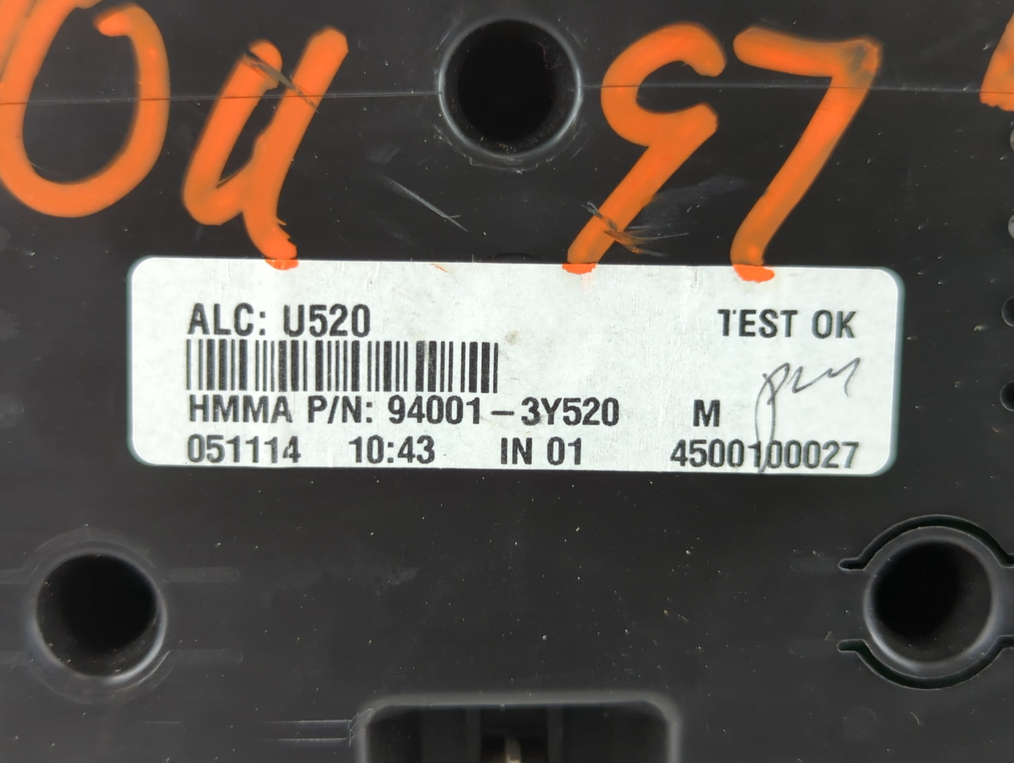 2013 Hyundai Elantra Instrument Cluster Speedometer Gauges P/N:94001-3Y520 Fits OEM Used Auto Parts - Oemusedautoparts1.com