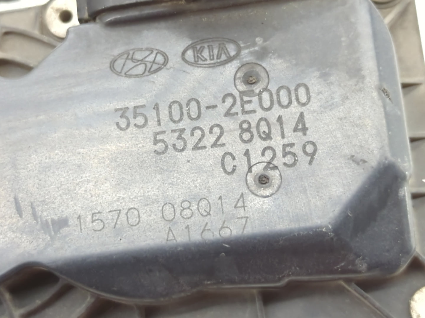 2011-2020 Hyundai Elantra Throttle Body P/N:35100-2E000 Fits Fits 2011 2012 2013 2014 2015 2016 2017 2018 2019 2020 2021 OEM