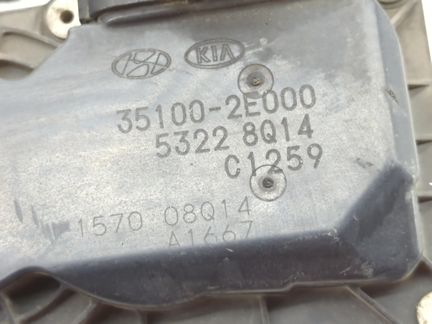 2011-2020 Hyundai Elantra Throttle Body P/N:35100-2E000 Fits Fits 2011 2012 2013 2014 2015 2016 2017 2018 2019 2020 2021 OEM