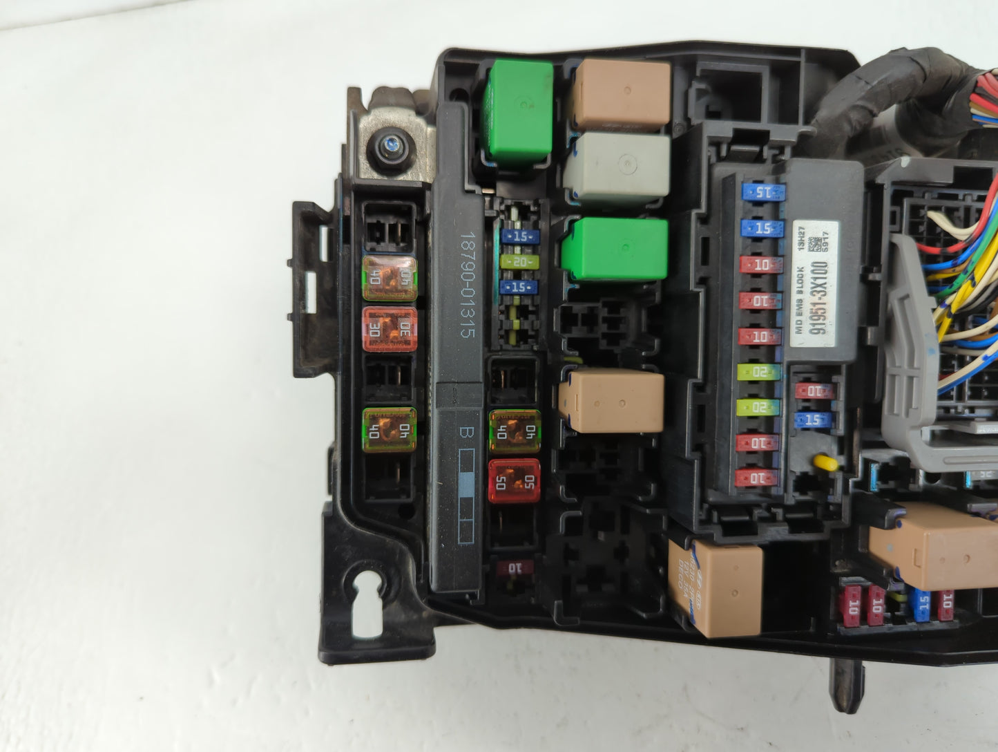 2011-2013 Hyundai Elantra Fusebox Fuse Box Panel Relay Module P/N:91950-3X711 Fits Fits 2011 2012 2013 OEM Used Auto Parts -