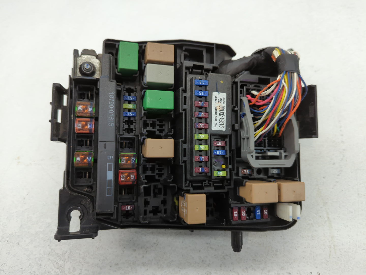 2011-2013 Hyundai Elantra Fusebox Fuse Box Panel Relay Module P/N:VS912003Y074UA Fits Fits 2011 2012 2013 OEM Used Auto Part