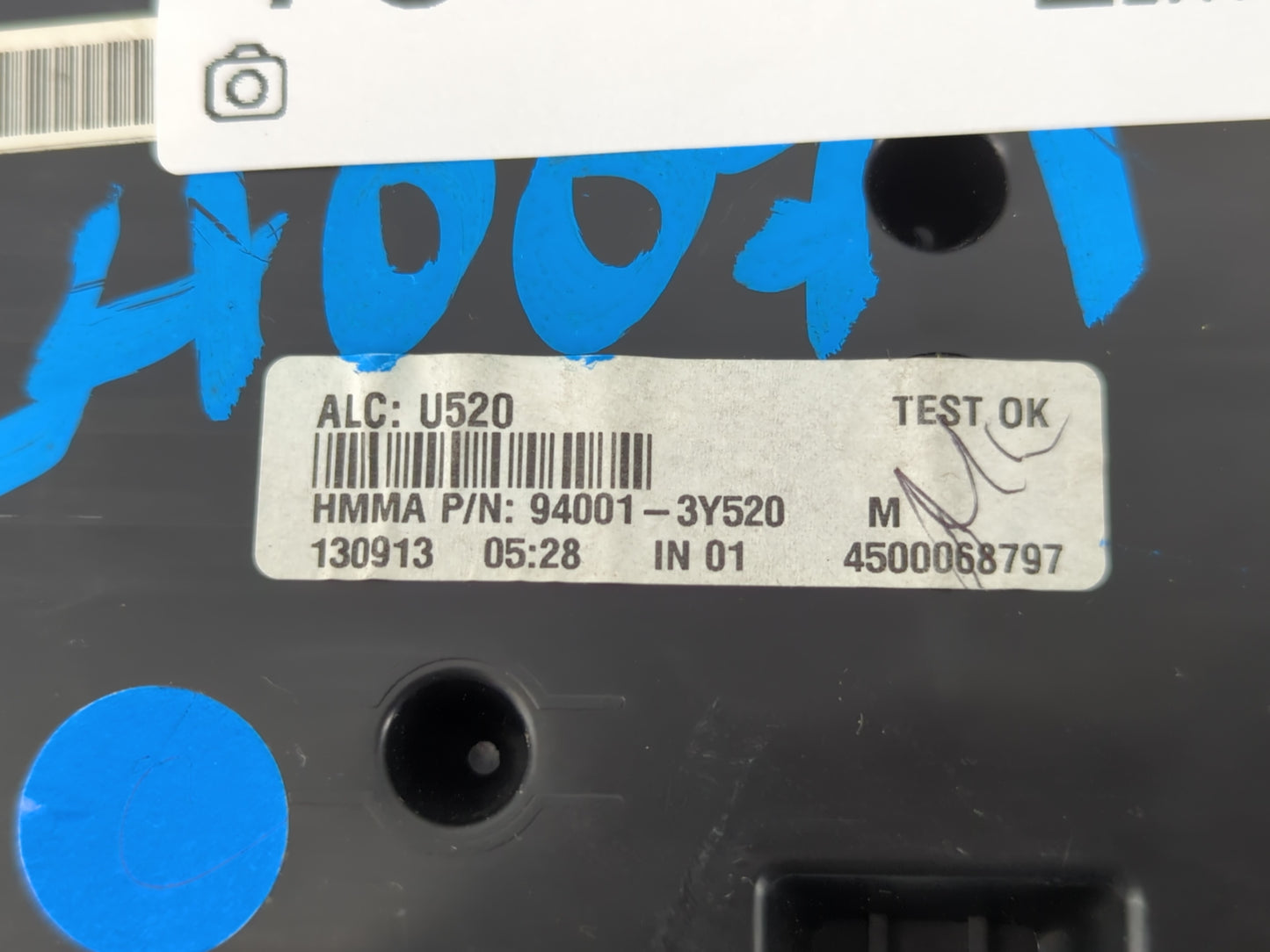 2013 Hyundai Elantra Instrument Cluster Speedometer Gauges P/N:94001-3Y520 Fits OEM Used Auto Parts - Oemusedautoparts1.com