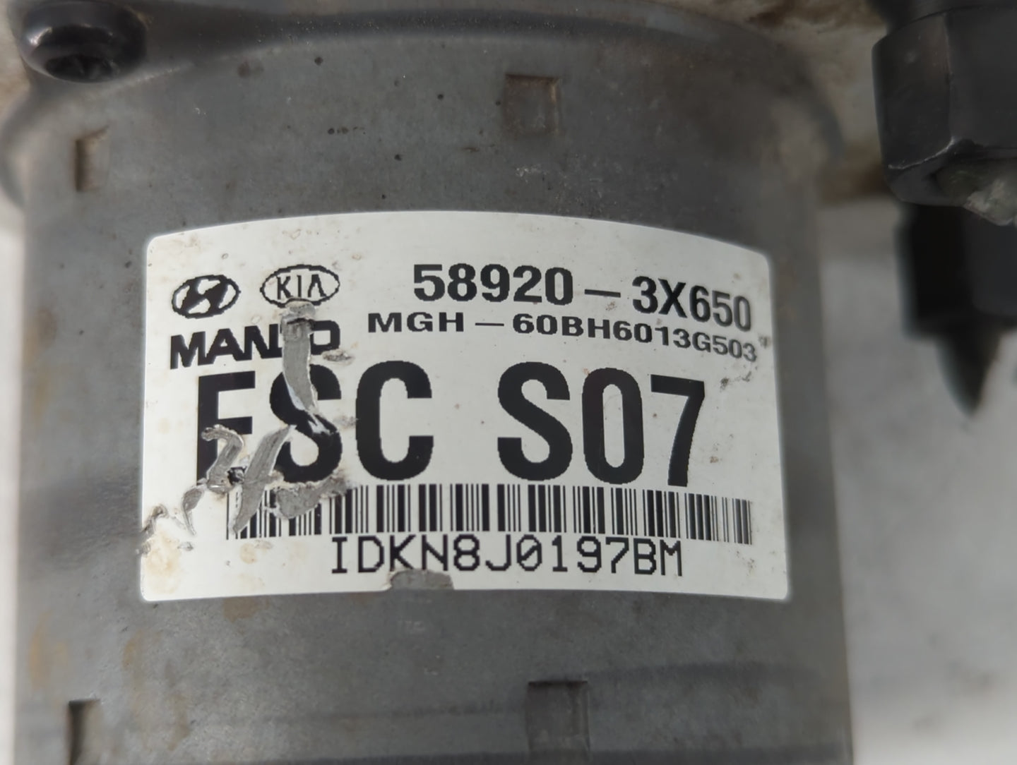2011-2013 Hyundai Elantra ABS Pump Control Module Replacement P/N:58920-3X650 Fits Fits 2011 2012 2013 OEM Used Auto Parts -